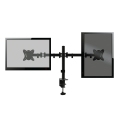 OMEGA MONITOR DESK MOUNT DOUBLE MAX VESA 100x100 13"-27" 180 DEGREE ROTATE TILT [45064]