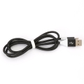 OMEGA DYSFOLID FABRIC CABLE BRAIDED TYPE-C TO USB 2A 118 COPPER 1M BLACK [44266]