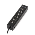 OMEGA USB 2.0 HUB 7 PORT BLACK [42806]