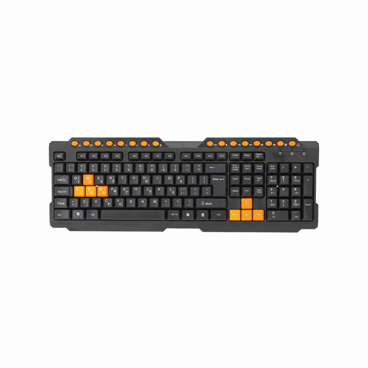 KEYBOARD GR OMEGA OK-26 GREEK VERSION M-DIA USB [44448]