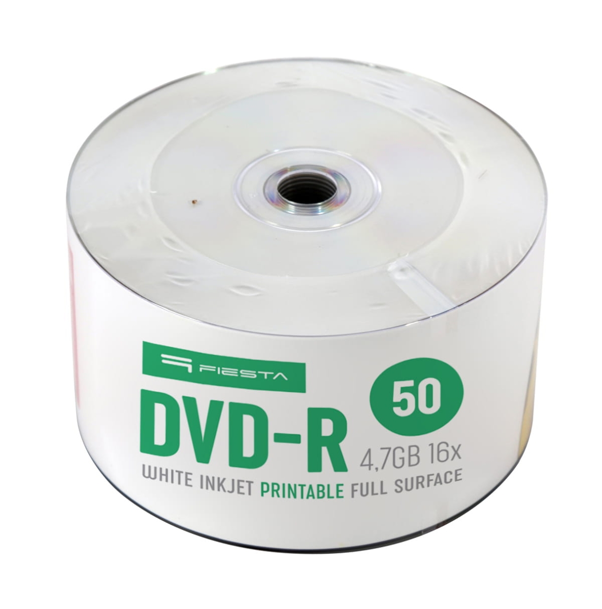 FIESTA DVD-R 4,7GB 16X WHITE INK JET PRINTABLE SP*50 [45817]