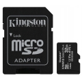 Kingston 32GB micSDHC Canvas Select Plus 100R A1 C10 Card + SD adapter