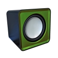 OMEGA SPEAKERS / GŁOŚNIKI 2.0 OG-01 SURVEYOR 6W GREEN USB [41921]