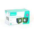 OMEGA SPEAKERS / GŁOŚNIKI 2.0 OG-01 SURVEYOR 6W GREEN USB [41921]