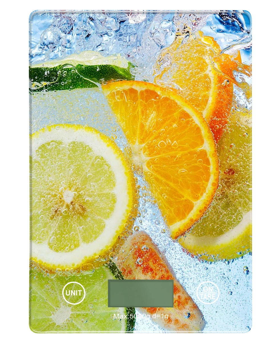OMEGA KITCHEN SCALE LCD DISPLAY 5 KG CAPACITY CITRUS [45824]