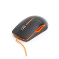 MOUSE PLATINET PM-417 OPTICAL 1200DPI BLACK/ORANGE [43104]