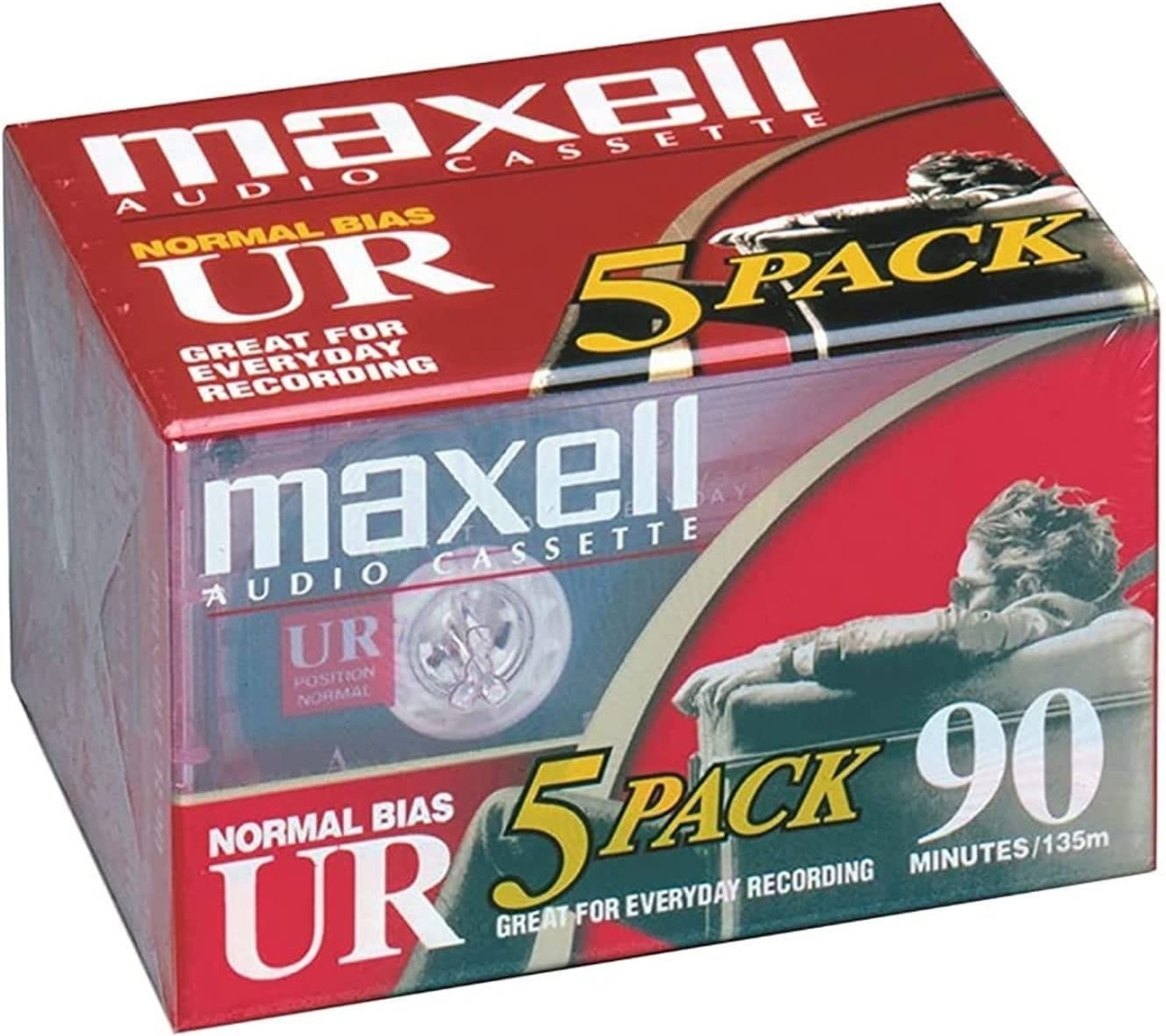 MAXELL AUDIO KASETA UR 90 MIN 5PACK 124036.01