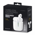 PLATINET BLUETOOTH V5.0 EARPHONES TWS SŁUCHAWKI + CHARGING STATION PM1010 WHITE [45822]