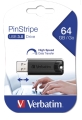 VERBATIM PENDRIVE PINSTRIPE USB 3.0 32GB BLACK  49317