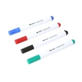 PLATINET DRY ERASE BOARD MARKERS MIX BLACK/BLUE/RED/GREEN BLISTER*4  43005