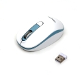 OMEGA MOUSE MYSZ BEZPRZEWODOWA 1000/1200/1600 DPI WHITE-BLUE [45863]