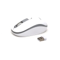 OMEGA MOUSE MYSZ BEZPRZEWODOWA 1000/1200/1600 DPI WHITE-GREY [45862]