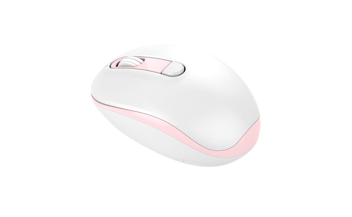 OMEGA MOUSE MYSZ BEZPRZEWODOWA 1000/1200/1600 DPI WHITE-PINK [45861]