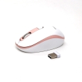 OMEGA MOUSE MYSZ BEZPRZEWODOWA 1000/1200/1600 DPI WHITE-PINK [45861]