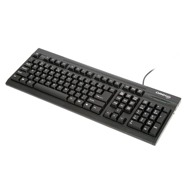 KEYBOARD US OMEGA OK-010 BLACK USB [56505] EOL