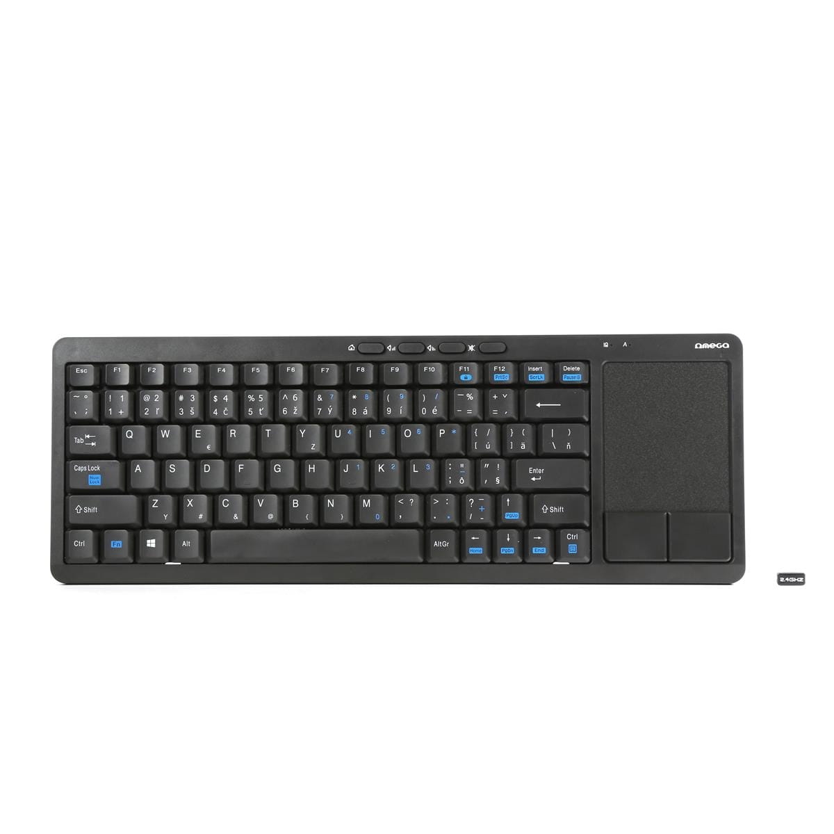 KEYBOARD WIRELESS SK OMEGA FOR SMART TV BLACK + TOUCHPAD [44425]