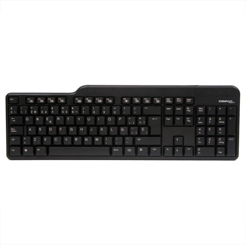 KEYBOARD ES OMEGA OK-124 SPANISH FN MULTIMEDIA BLACK USB