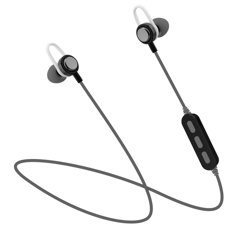 PLATINET IN-EAR BLUETOOTH SPORT  EARPHONES + MIC PM1068 GREY [43756] EOL