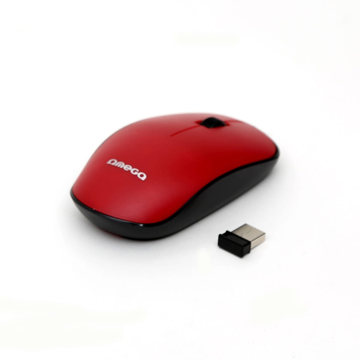 MOUSE OMEGA OM0420 WIRELESS 2,4 GHz 1200dpi RED [42863]