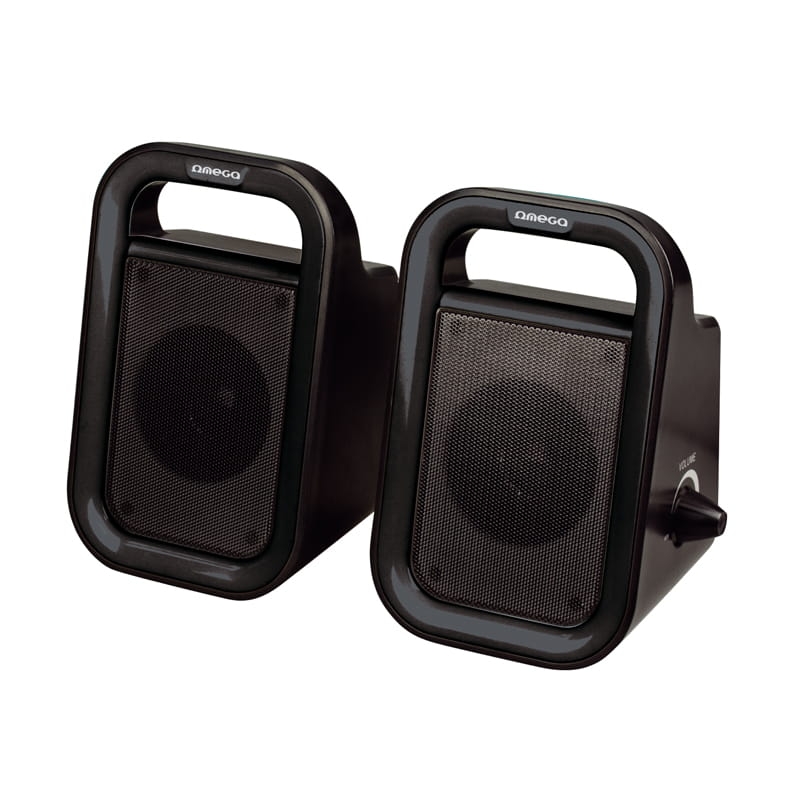 OMEGA SPEAKERS / GŁOŚNIKI 2.0 OG-119B BLACK/BLACK 2x3W RMS USB [43091] EOL