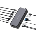 VERBATIM USB-C PRO DOCKING STATION 15 Port 2x USB-C GEN2 1x USB-A 2xHDMI DP RJ45 SD CDS-15 32171