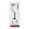 Lampka biurkowa RGB 12W z portem ładowania - czarna