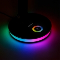 Lampka biurkowa RGB 12W z portem ładowania - czarna