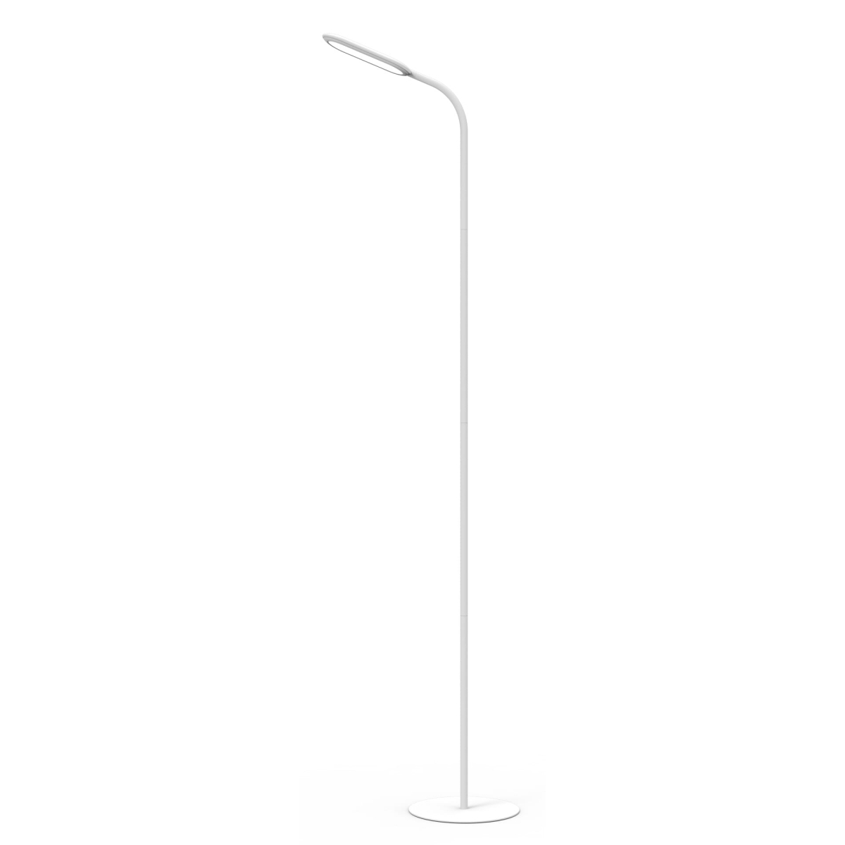Lampa podłogowa z bezprzewodowym pilotem 10W biała