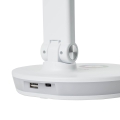 Lampka biurkowa RGB 12W z portem ładowania - biała