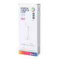 Lampka biurkowa RGB 12W z portem ładowania - biała