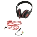 FREESTYLE HI-FI STEREO HEADSET MIC + ADAPTER 1-2 FH4005 BLACK  [41408]