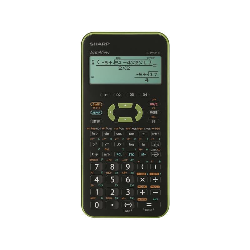 SHARP CALCULATOR SCIENTIFIC  WRITEVIEW BOX ELW531XHGR