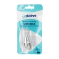 Kabel USB-A do USB-C LED 3A 18W Biały
