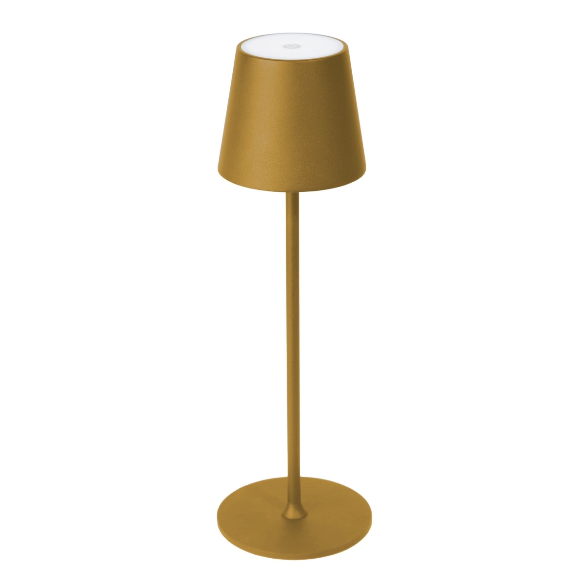 PLATINET TABLE RESTAURANT LAMP LAMPA BAROWA WATERPROOF IP44 REGULATION RECHARGABLE GOLD [45927]