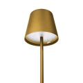 PLATINET TABLE RESTAURANT LAMP LAMPA BAROWA WATERPROOF IP44 REGULATION RECHARGABLE GOLD [45927]