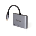 PLATINET USB-C 3.2 GEN2 10GB/S MEDIA HUB 3IN1 HDMI 4K  USB-A 3.2 USB-C PD 100W ALUMINUM [45984]