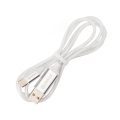 Kabel USB-A do USB-C z podświetleniem LED 3A 18W Biały