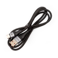 Kabel USB-A do USB-C w oplocie 3A 18W 1M Czarny