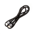 Kabel USB-C do USB-C w oplocie 3A 60W 1M Czarny