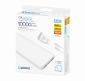 PLATINET POWER BANK SET 10000 MAH + 20W PD CHARGER + 1M CABLE WHITE [45998]