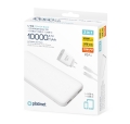 PLATINET POWER BANK SET 10000 MAH + 20W PD CHARGER + 1M CABLE WHITE [45998]