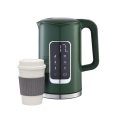PLATINET CZAJNIK KETTLE LCD DISPLAY 1,7L 5 TEMPERATURE SETTINGS + 450 ML TRAVEL MUG, OLIVE GREEN [45977]
