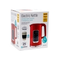 PLATINET CZAJNIK KETTLE LCD DISPLAY 1,7L 5 TEMPERATURE SETTINGS + 450 ML TRAVEL MUG, BURGUND RED [45979]