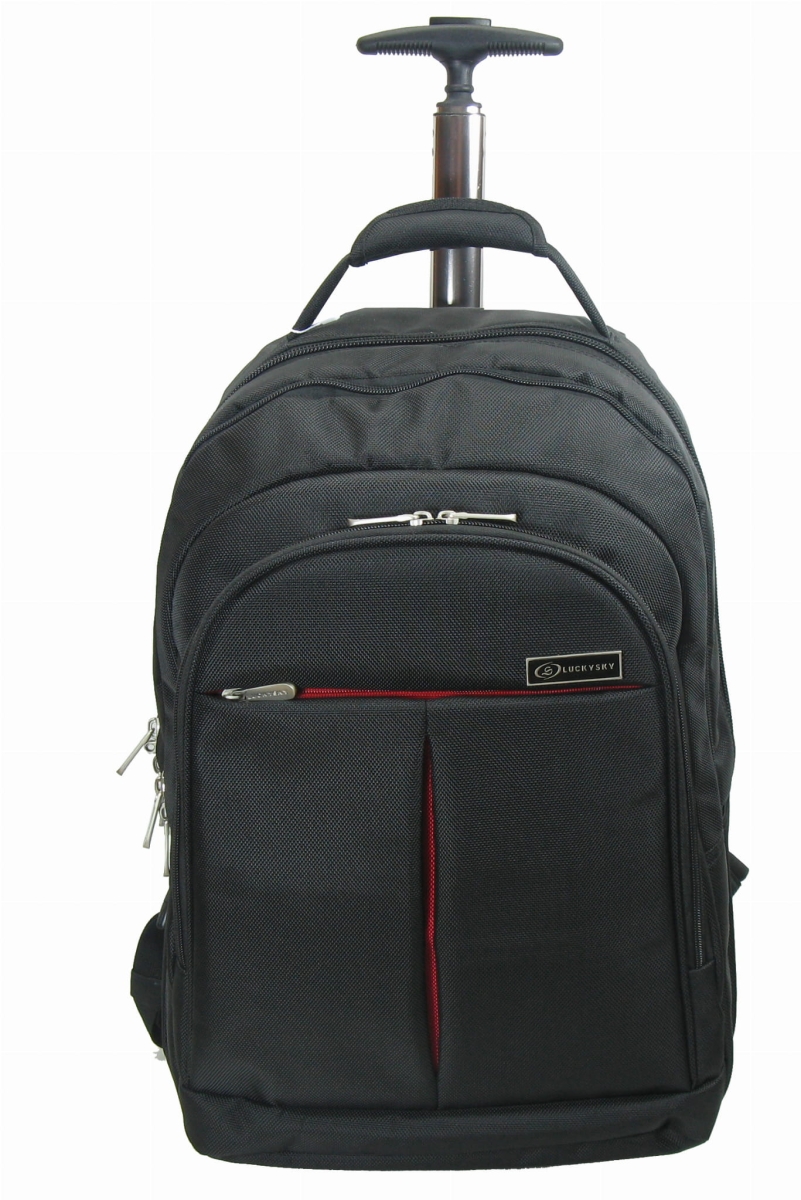 PLATINET LUCKYSKY CITY ROLLER LAPTOP BACKPACK TROLLEY MIEJSKI PLECAK NA LAPTOP Z KÓŁKAMI I UCHWYTEM METAL LOGO 15,6"