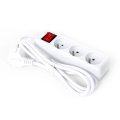 FIESTA EXTENSION CORD LISTWA ZASILAJĄCA 1,5M 10A 3 SOCKET TYPE E FRENCH WHITE [46081]