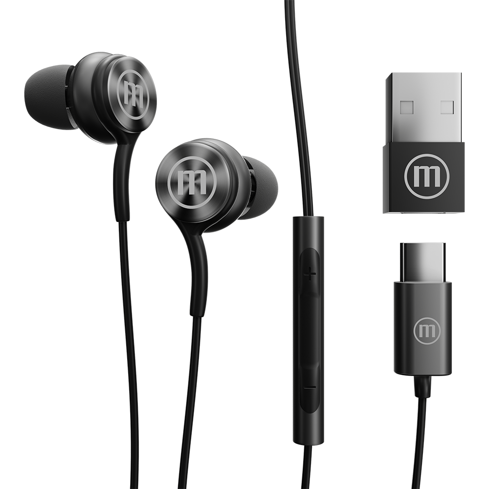 MAXELL USB-C EARPHONES XC1 BLACK 348531