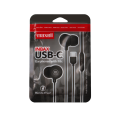 MAXELL USB-C IN EAR EAPHONES IN-BAX BLACK 348594