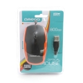 MOUSE OMEGA OM-072 3D 800DPI BLACK+ORANGE USB [40287] EOL