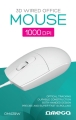 OMEGA MOUSE MYSZ 3D OFFICE BASIC 1000DPI 1,2M USB WHITE [46072]
