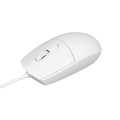 Mysz biurowa 1000 dpi 1,2m USB - biała